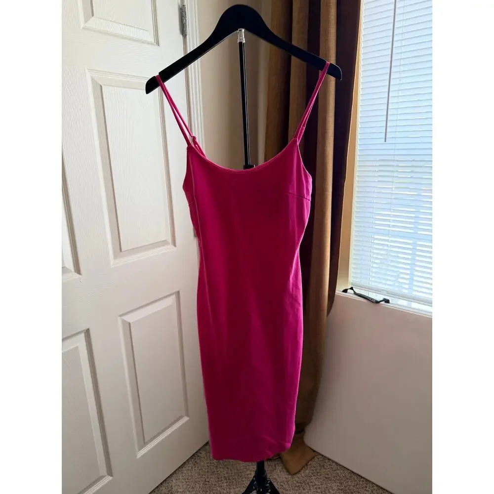 off the shoulder hot pink tight mini dress Jones Ruched Satin Mini Dress in Fuchsia  Shop American Threads Women's Trendy Online Boutique Fuchsia / M